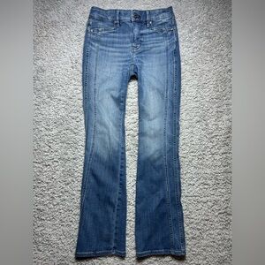White House Black Market Blue Flare Jeans